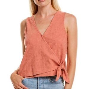 Madewell Texture & Thread Wrap Tie Tank Top